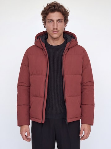 JACK & JONES Vinterjacka 'JJGALAXY' i brun: framsida