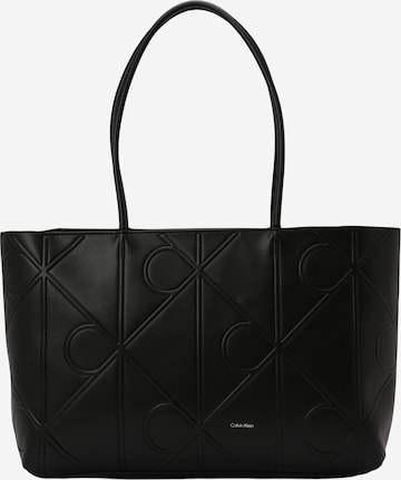 Calvin Kleinregular Shopper torba - crna boja: prednji dio
