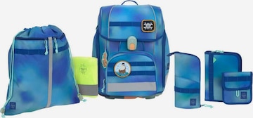 LÄSSIG Backpack 'Boxy Unique' in Blue: front