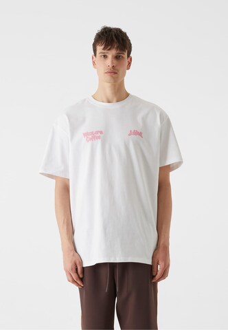 T-Shirt 'Western Coffee' Lost Youth en blanc : devant