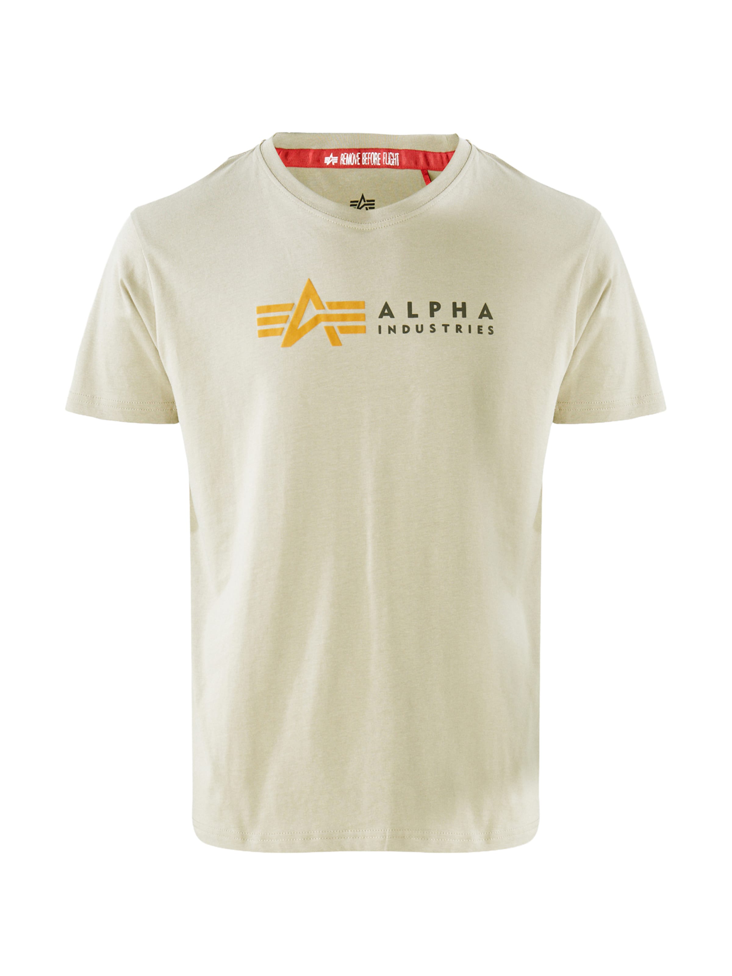 ALPHA INDUSTRIES Shirt in Beige: voorkant