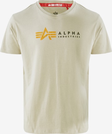ALPHA INDUSTRIES Shirt in Beige: voorkant