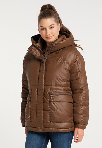 Veste d’hiver MYMO en marron : devant