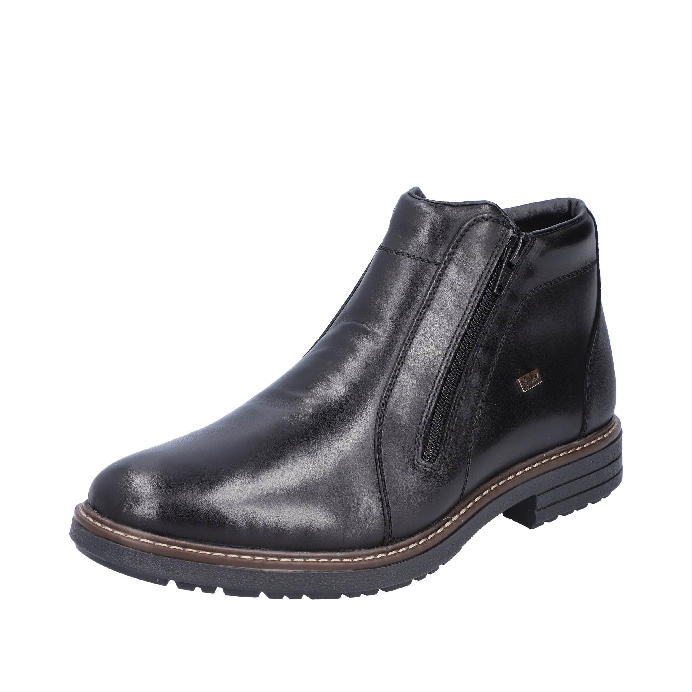 Boots Rieker en noir : devant