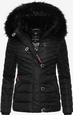 NAVAHOO Winter Jacket 'Wisteriaa' in Black: front