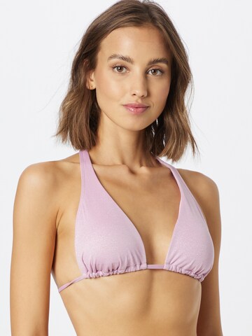 HOLLISTER Bikini felső - rózsaszín: elől
