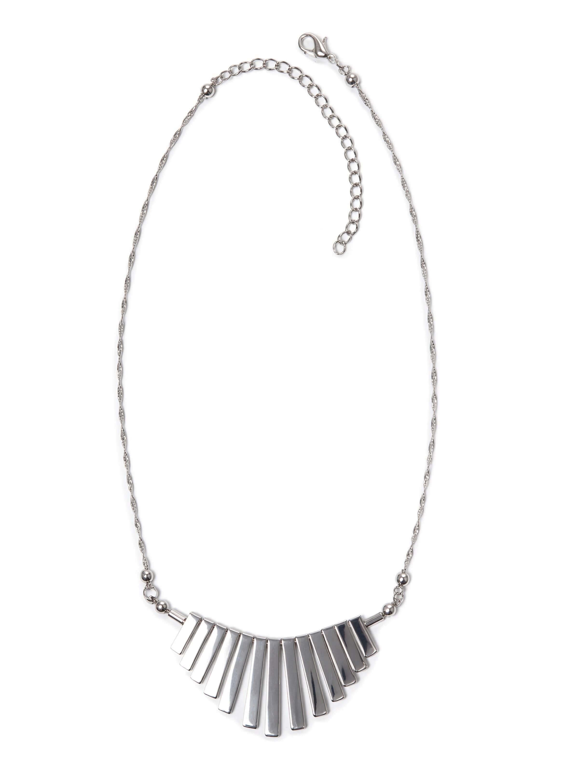 COLLEZIONE ALESSANDRO Necklace 'Dani' in Silver: front