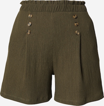Regular Pantaloni cutați 'Leia' de la ABOUT YOU pe verde: față
