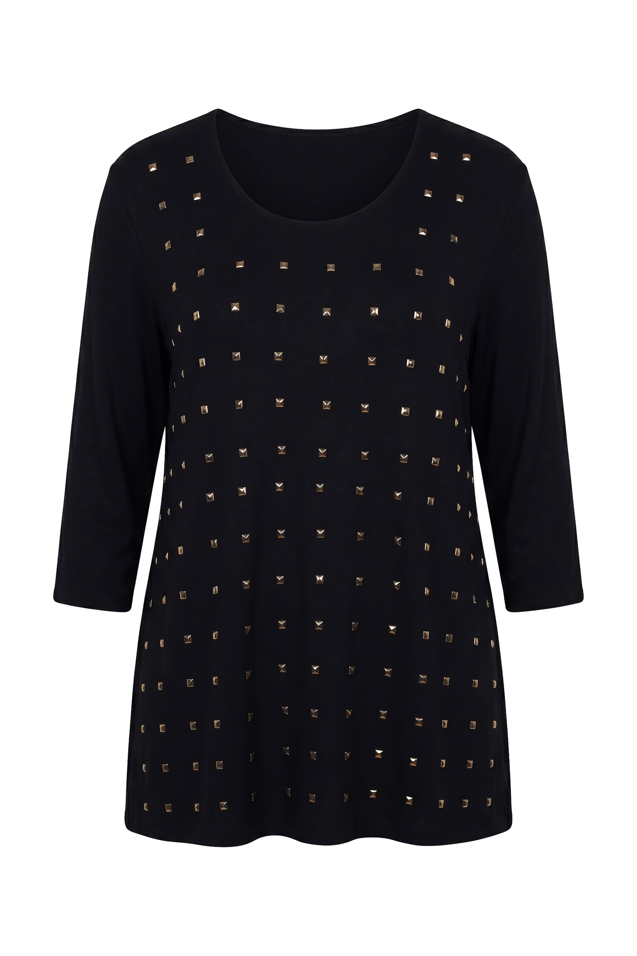 Ulla Popken Shirt in Schwarz: Vorderseite