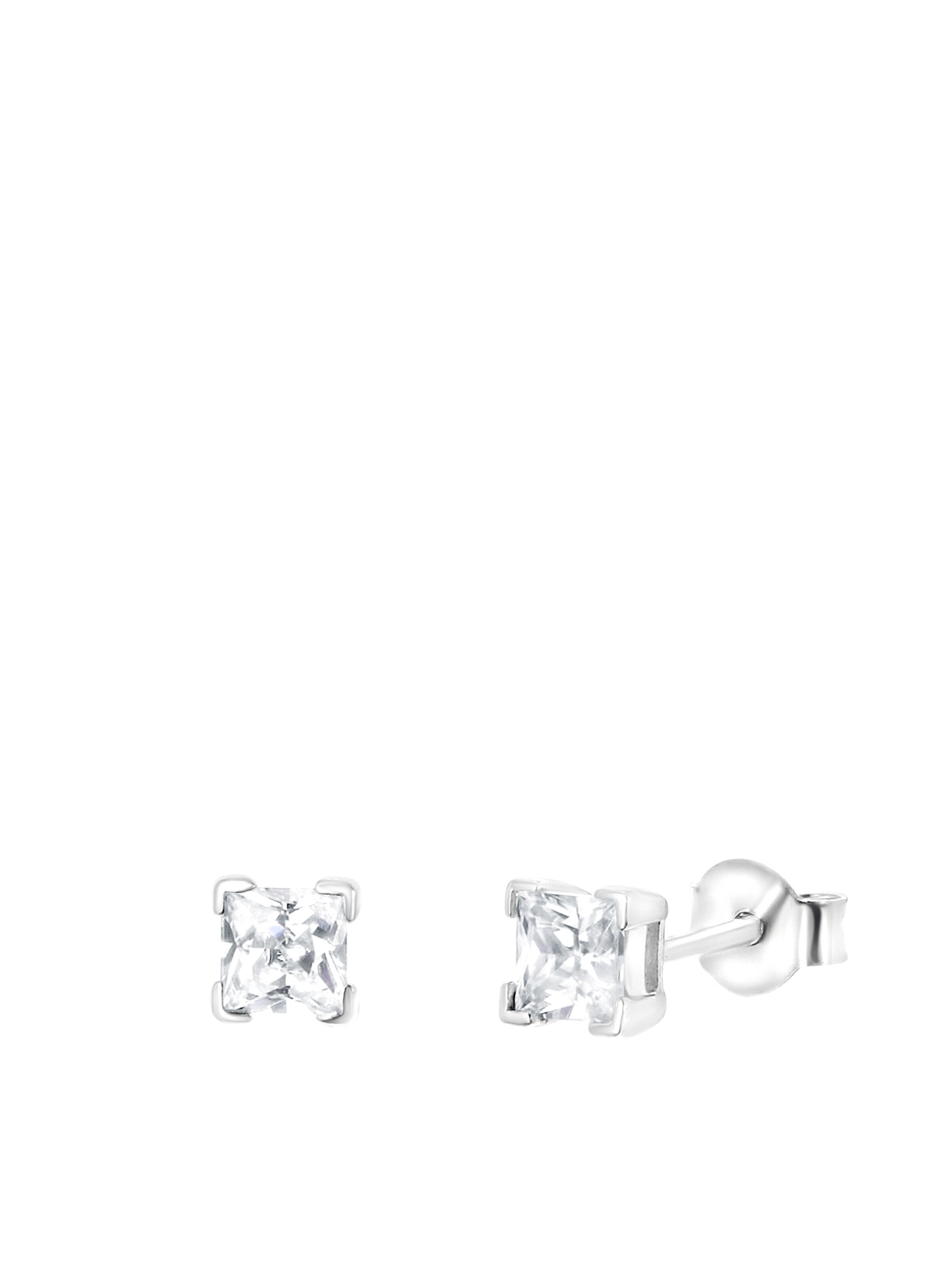 Boucles d'oreilles Lucardi en argent : devant