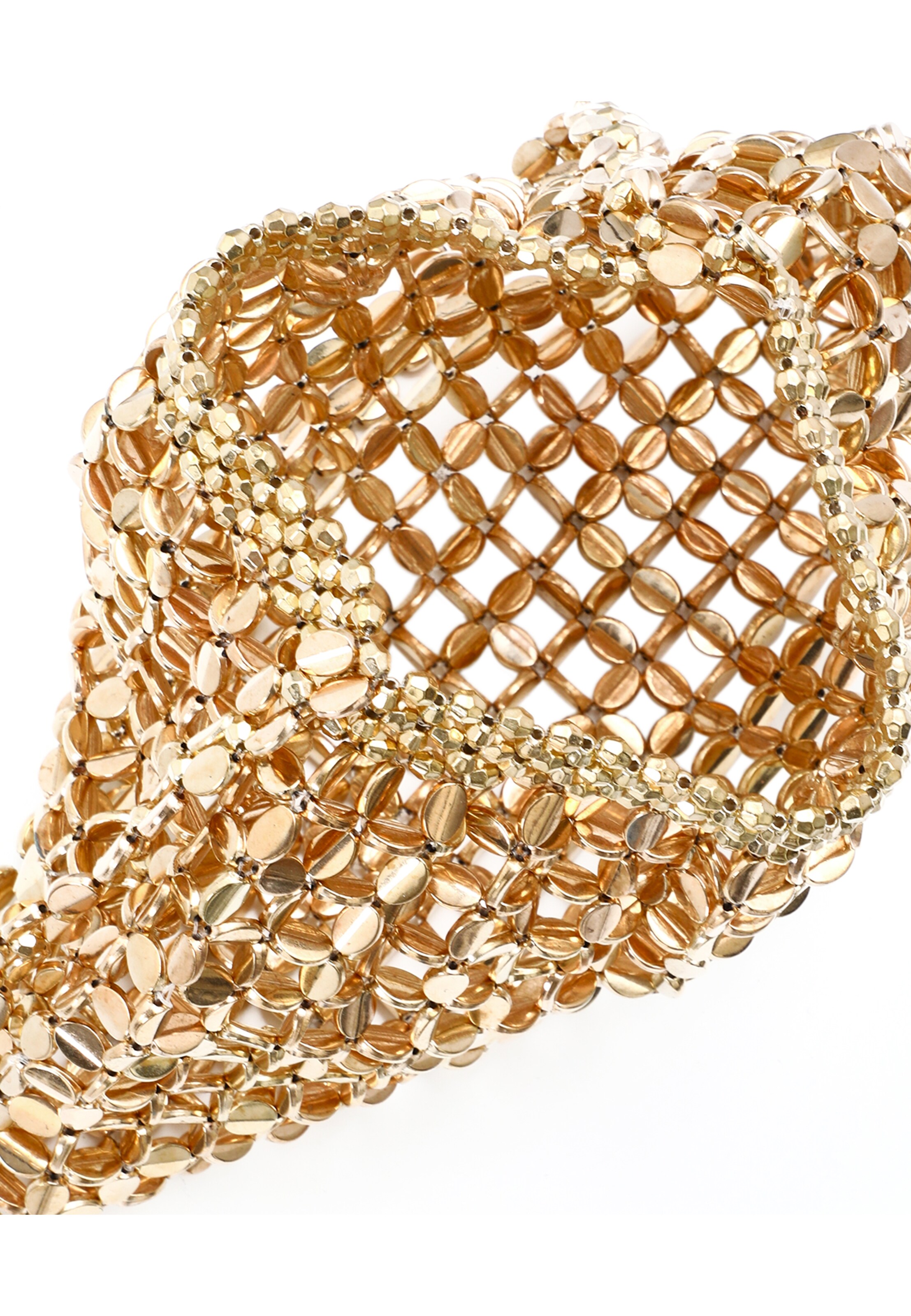 Koosh Shoulder Bag in Gold