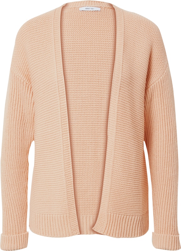 ABOUT YOU Strickjacke 'Lea' in Pastellorange YR6855 ABOUT YOU Strickjacke 'Lea' in Pastellorange YR6855