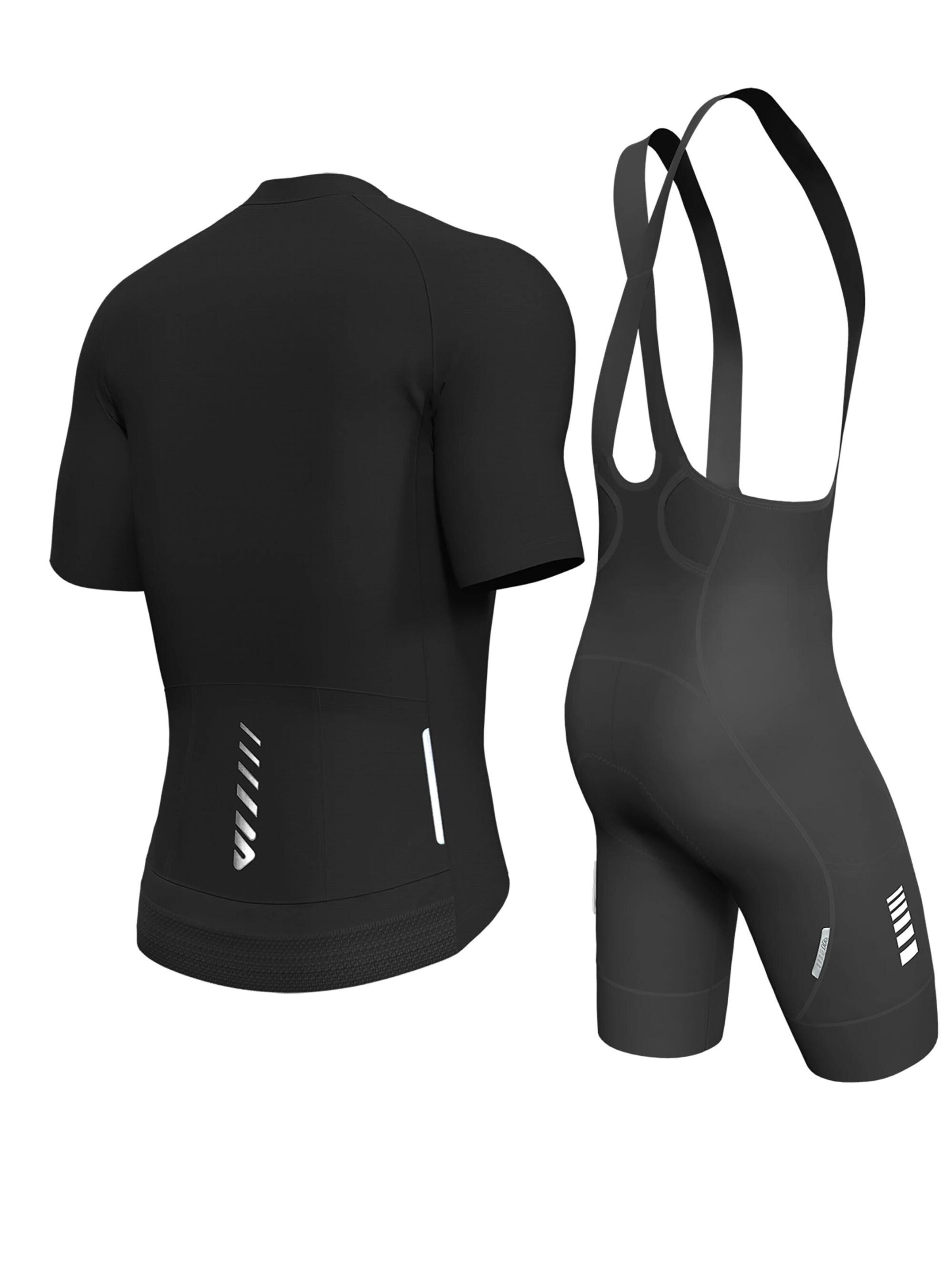 WULIBIKE - Ropa para correr 'Radsport-Set 'Stealth Cargo'' en negro