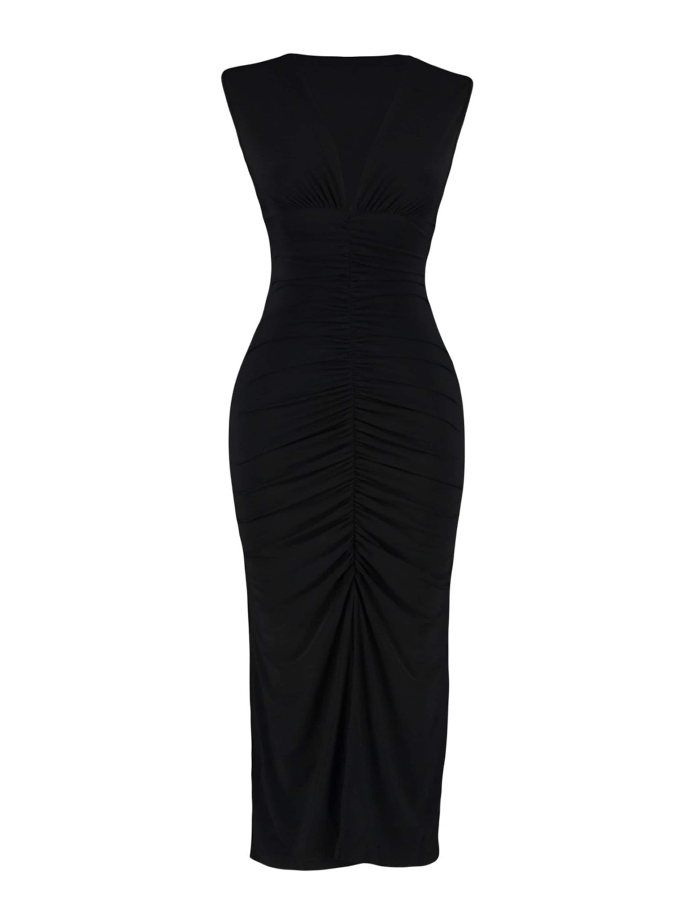 Trendyol Šaty – černá: přední strana