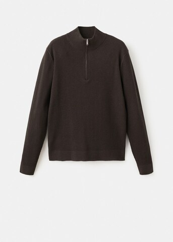 MANGO MAN Pullover 'Antiguap' in Braun