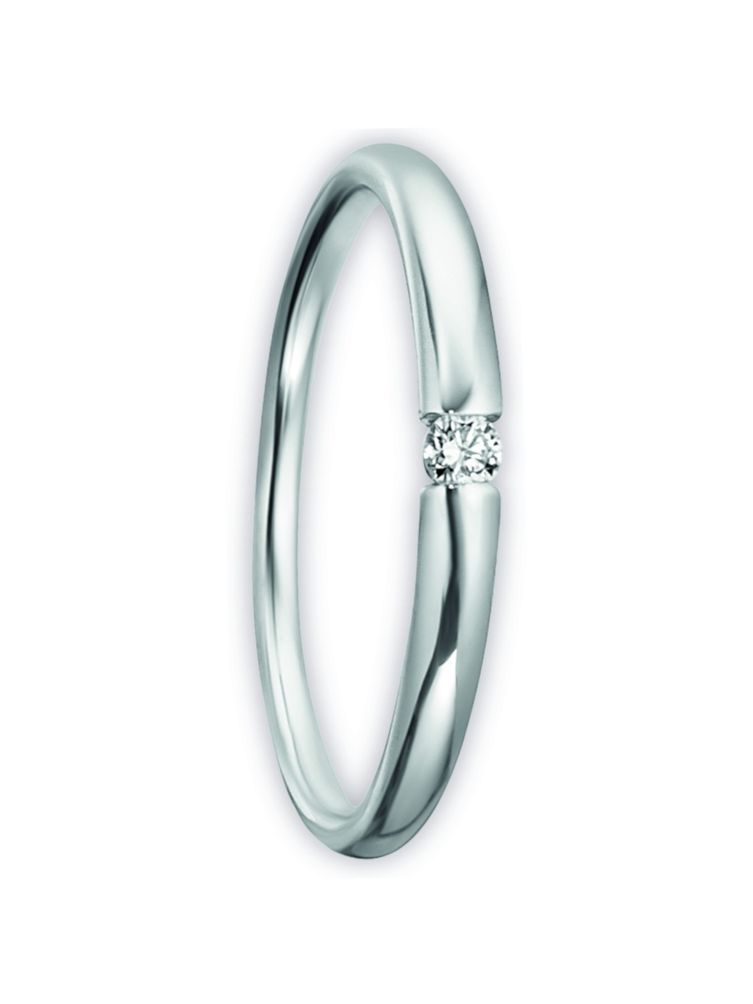 ONE ELEMENT Ring in Silber: Vorderseite
