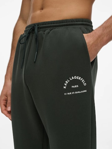 Karl Lagerfeld Loosefit Παντελόνι 'Rue St-Guillaume' σε πράσινο
