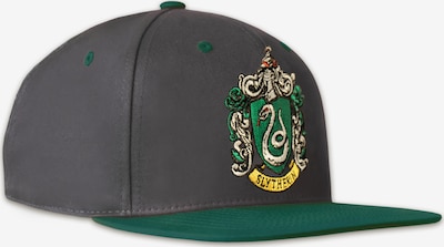 LOGOSHIRT Cap 'Harry Potter – Slytherin' in grau / grün, Produktansicht