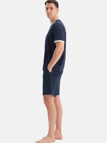 Dagi Pyjama kort in Blauw