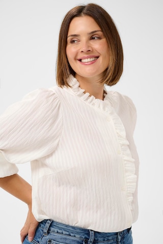 KAFFE CURVE Blouse 'Uma' in White