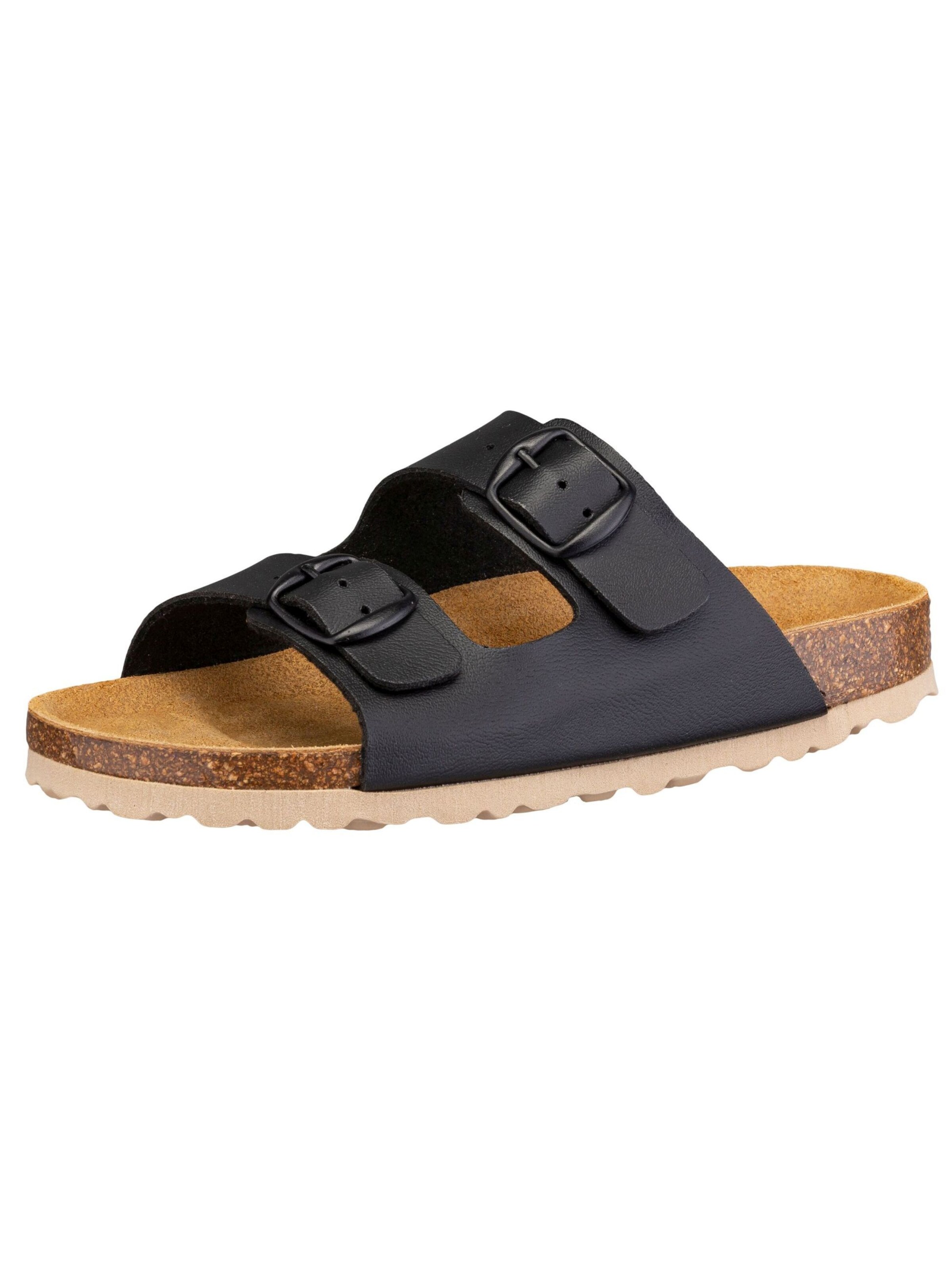 LICO Open shoes 'Bioline' in Black: front