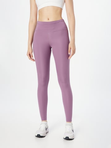 NIKE Skinny Sportovní kalhoty 'Epic Fast' – fialová: přední strana