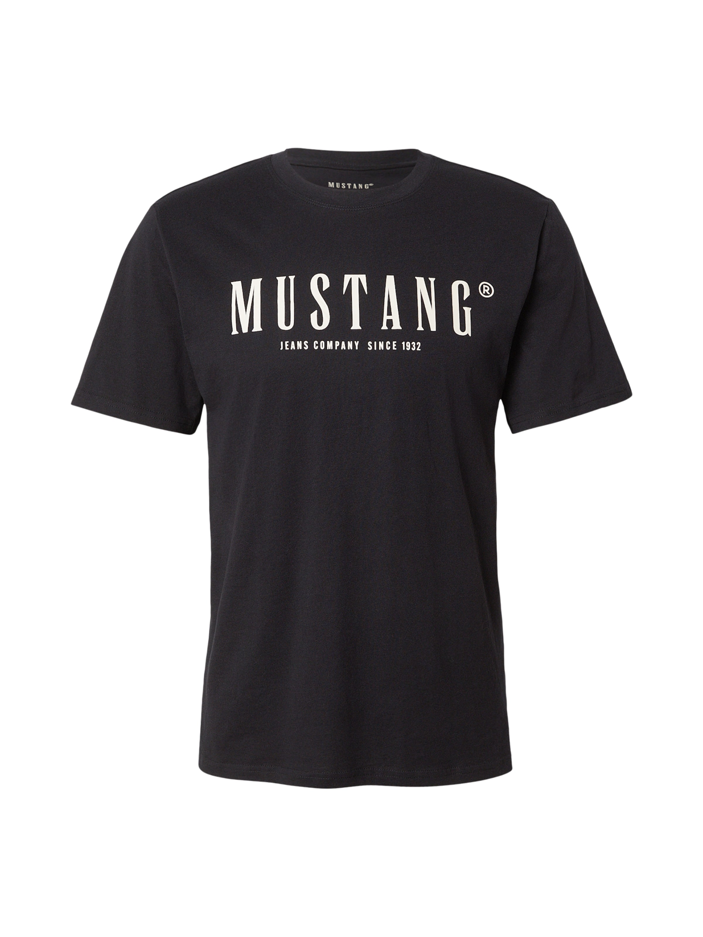 MUSTANG - Camiseta 'AUSTIN' en negro: frente