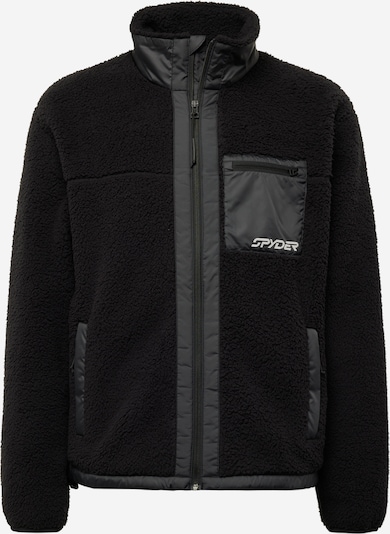 Spyder Tehnička flis jakna u crna / bijela, Pregled proizvoda