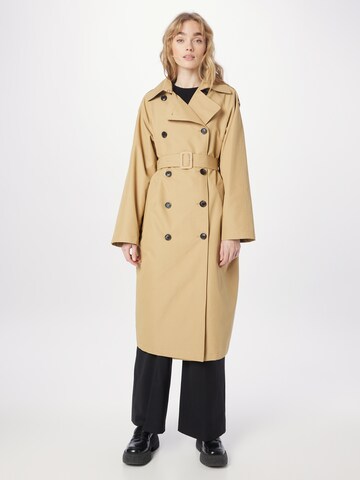 SCOTCH & SODA Between-seasons coat in Beige: front