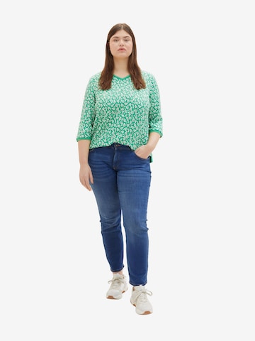 T-shirt Tom Tailor Women + en vert