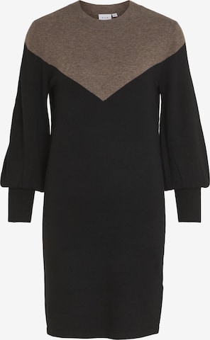 VILA Knitted dress in Black: front