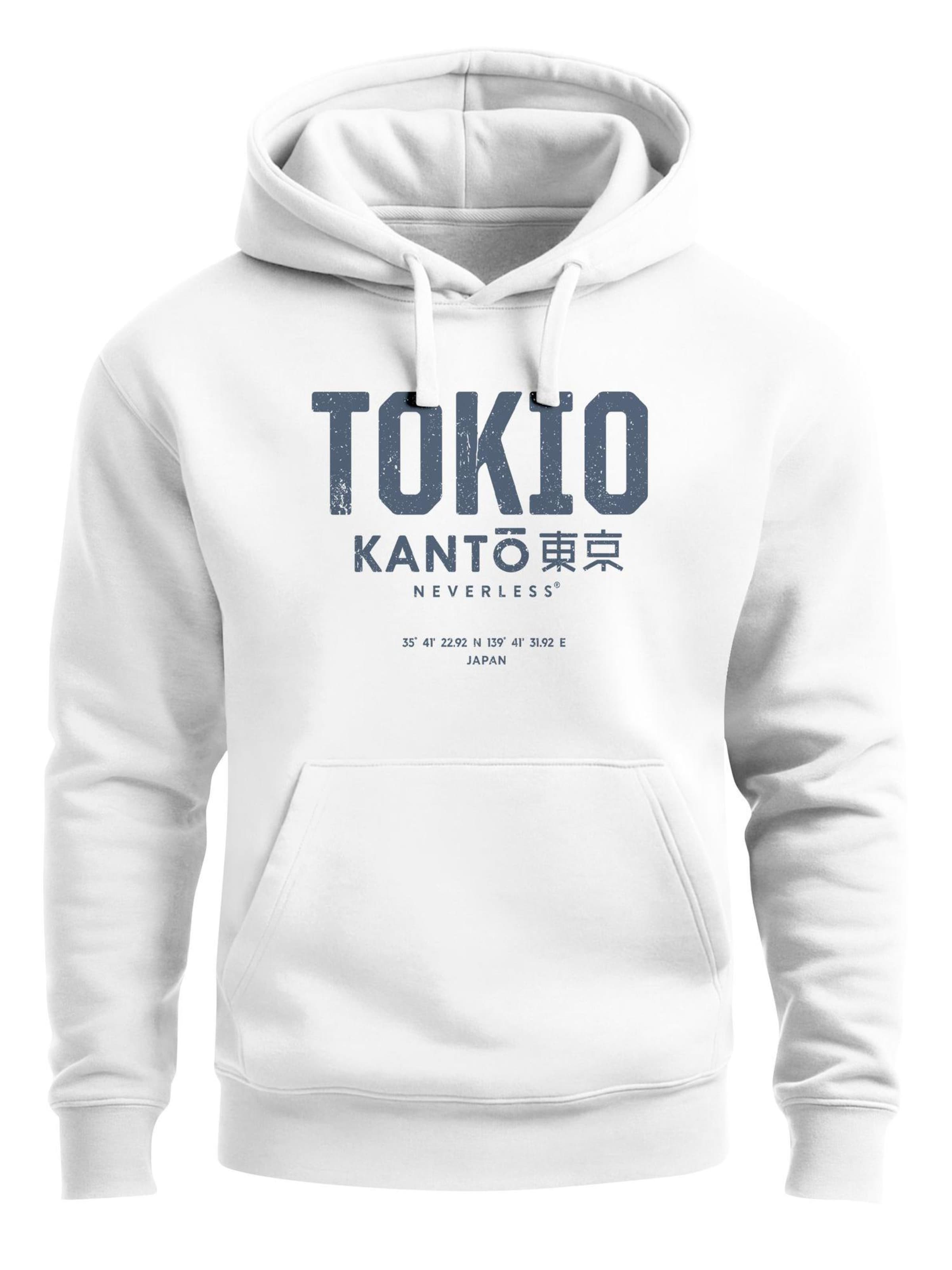 Neverless Sweatshirt 'Tokio' in White: front