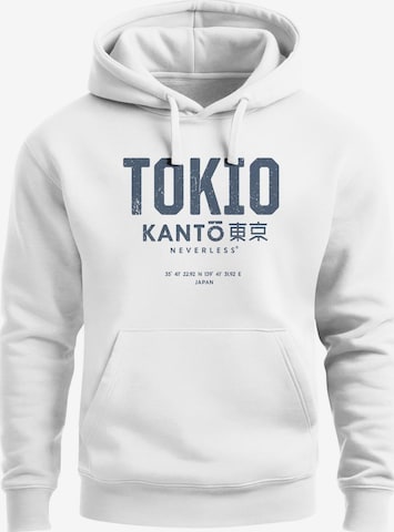 Neverless Sweatshirt 'Tokio' in White: front