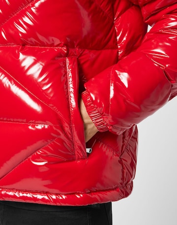 Philipp Plein - Casaco de inverno 'Hexagon' em vermelho