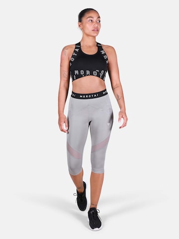 MOROTAI Skinny Sporthose 'CAPRI PERFORMANCE' in Grau