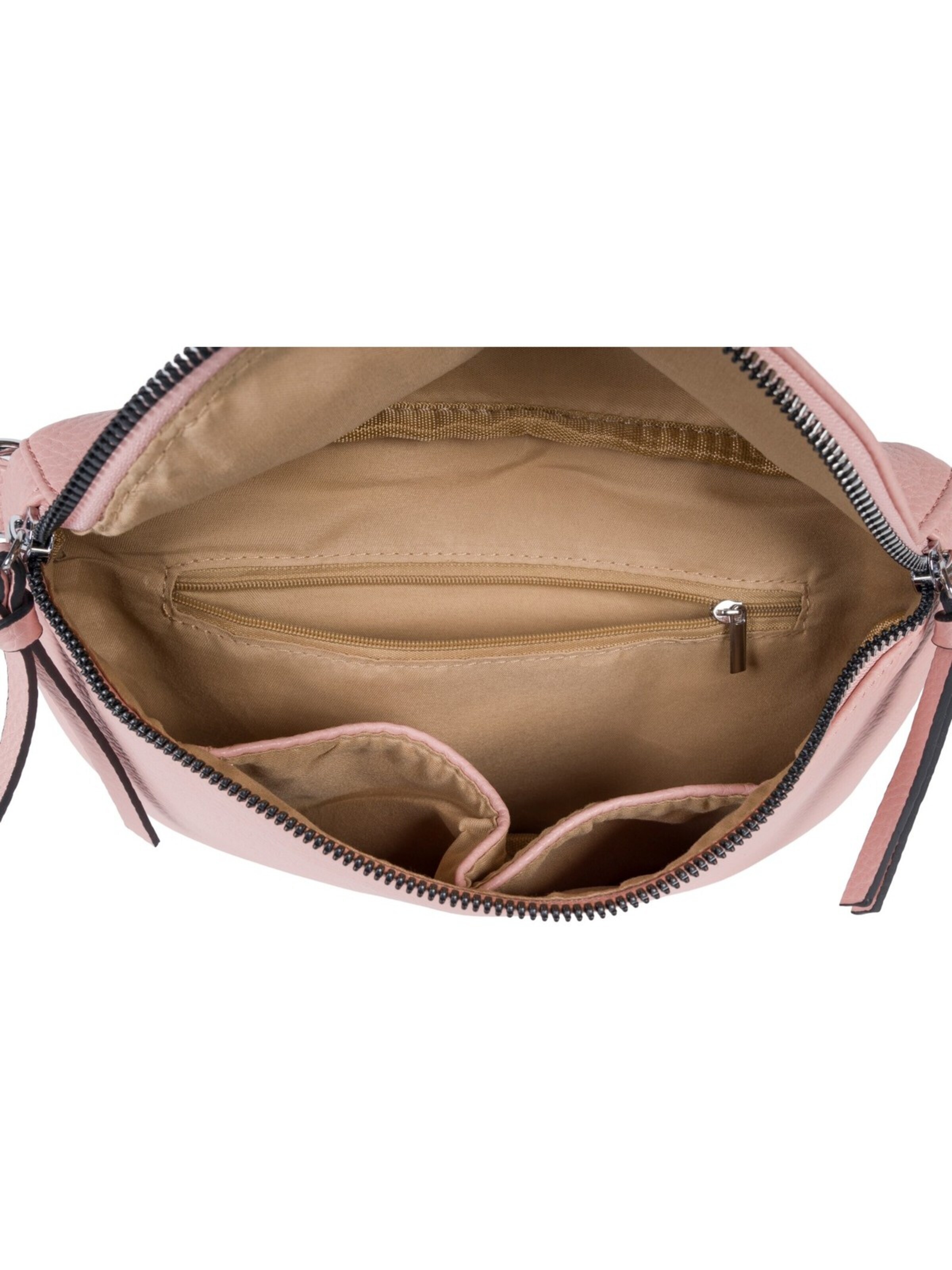 styleBREAKER Crossbody bag '2-Teiliges Set Halbmond Crossbody Bag' in Pink