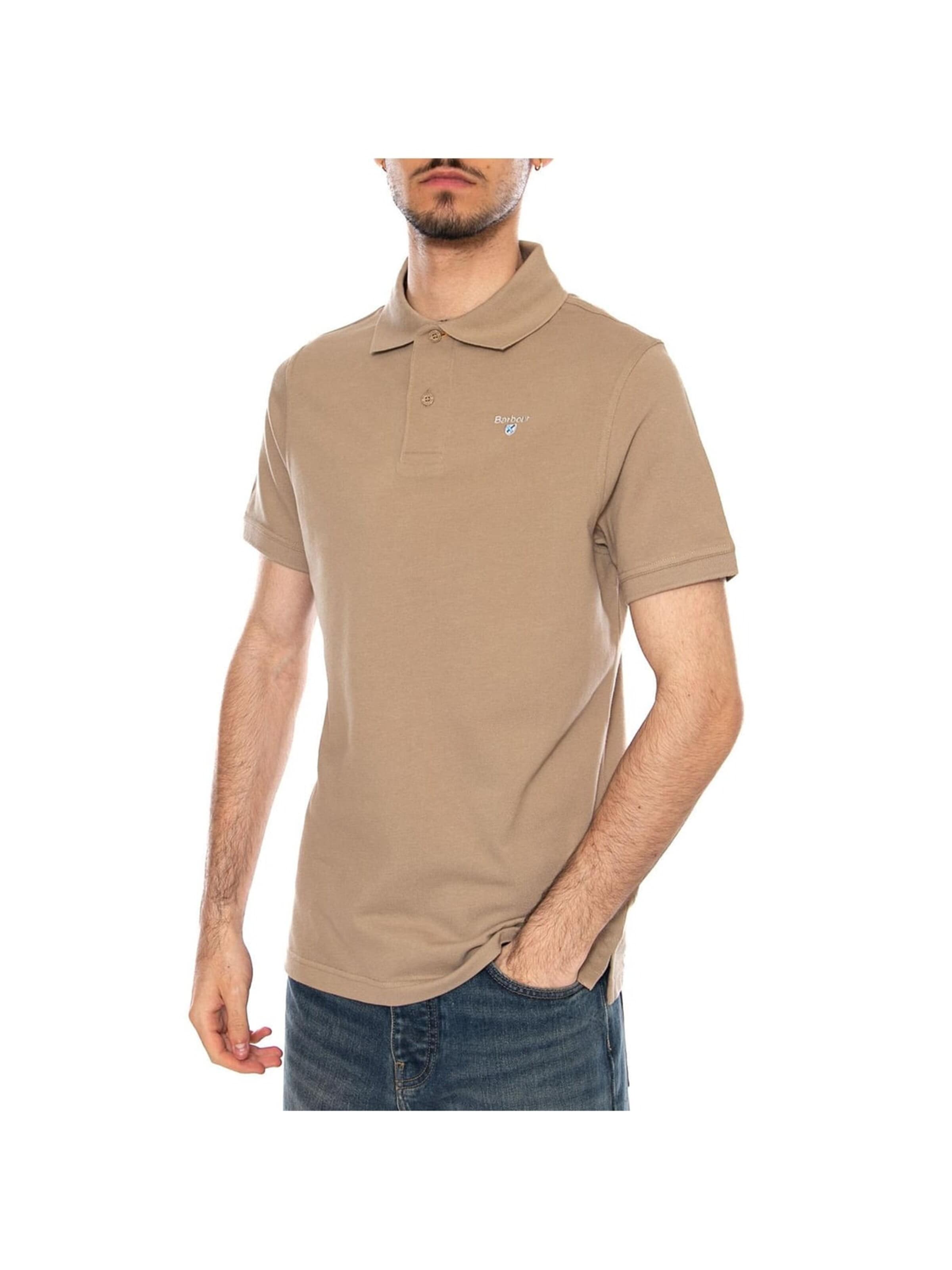 Barbour Bluser & t-shirts 'TARTAN PIQUE POLO WASHED STONE/DRESS' i S i grå, Produktvisning