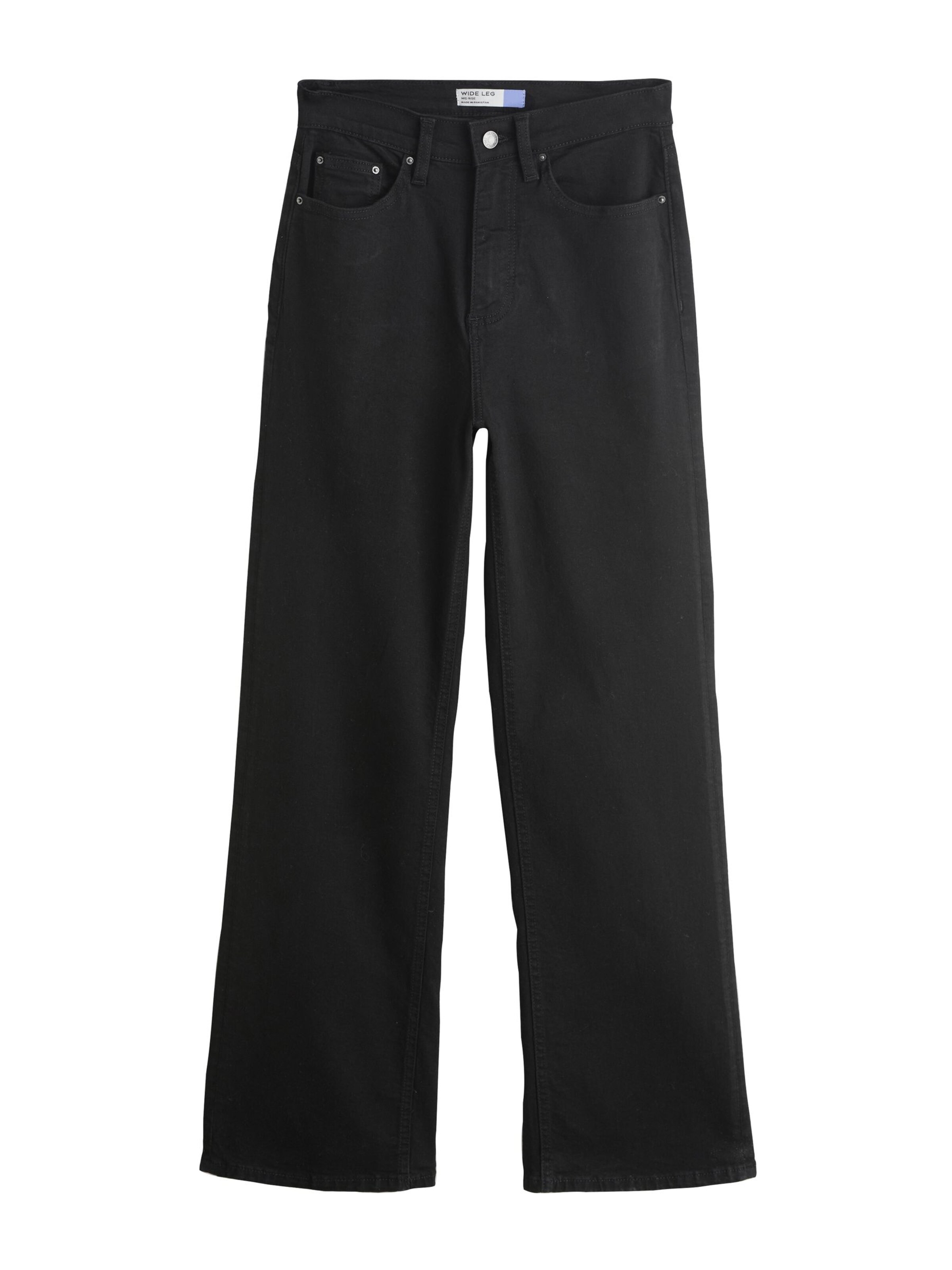 Next Zvonové kalhoty Džíny – černá: přední strana