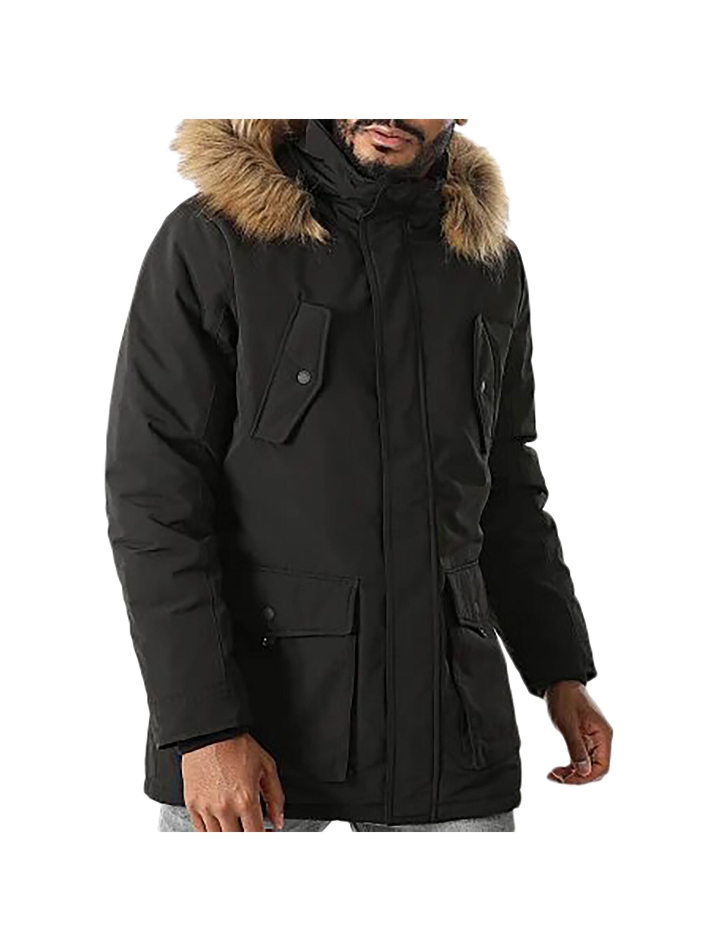 Kaporal Winterparka‌‌‌‌ in Schwarz: Vorderseite
