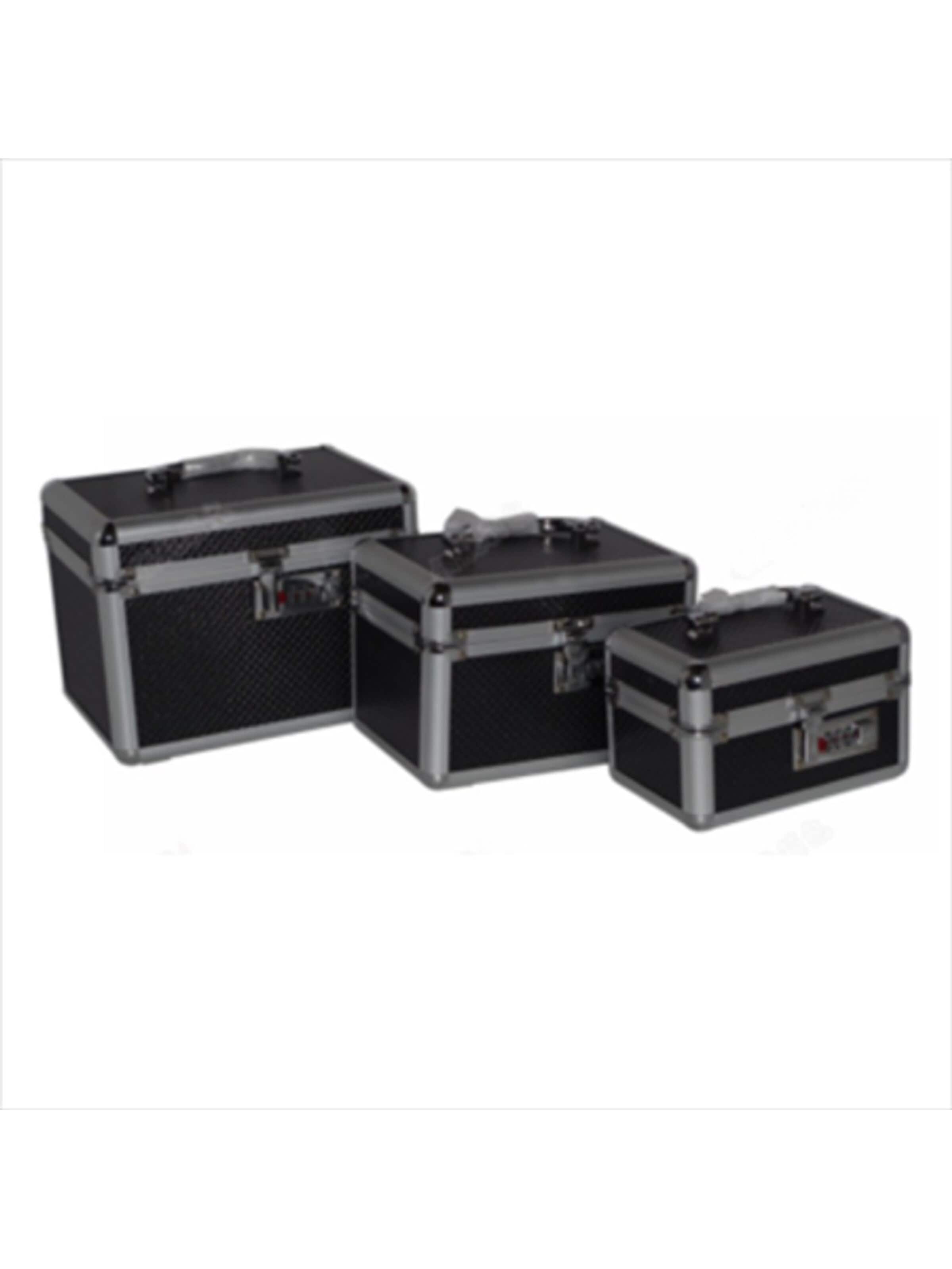 UNIQ Beauty Jewelry storage 'UNIQ Classic Aluminium Jewellery Box - 3 pcs' in Black