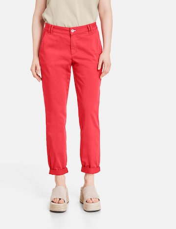Regular Pantalon chino TAIFUN en rouge : devant