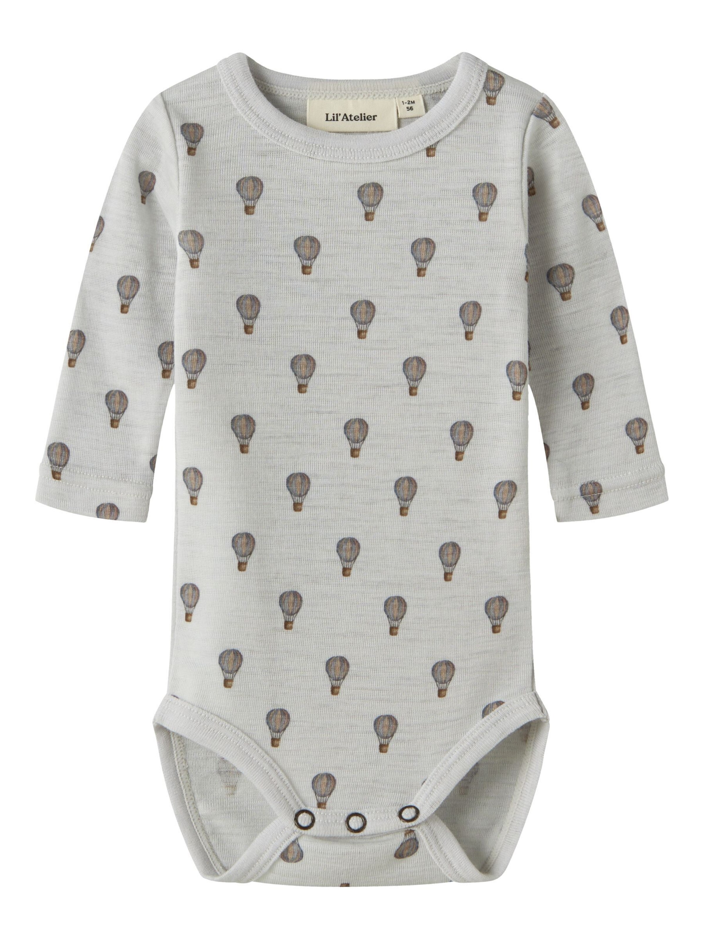 Barboteuse / body NAME IT en gris : devant