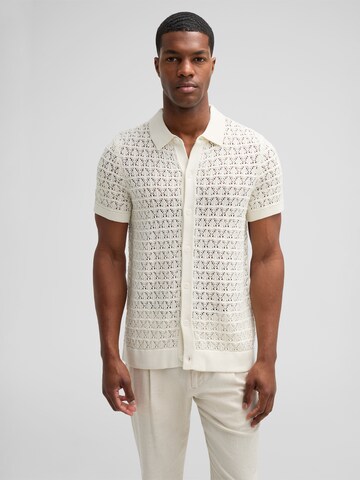 STRELLSON Regular fit Overhemd 'Ander' in Beige: voorkant