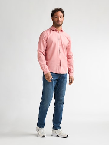 Petrol Industries Regular fit Button Up Shirt 'Canyonero' in Red: front