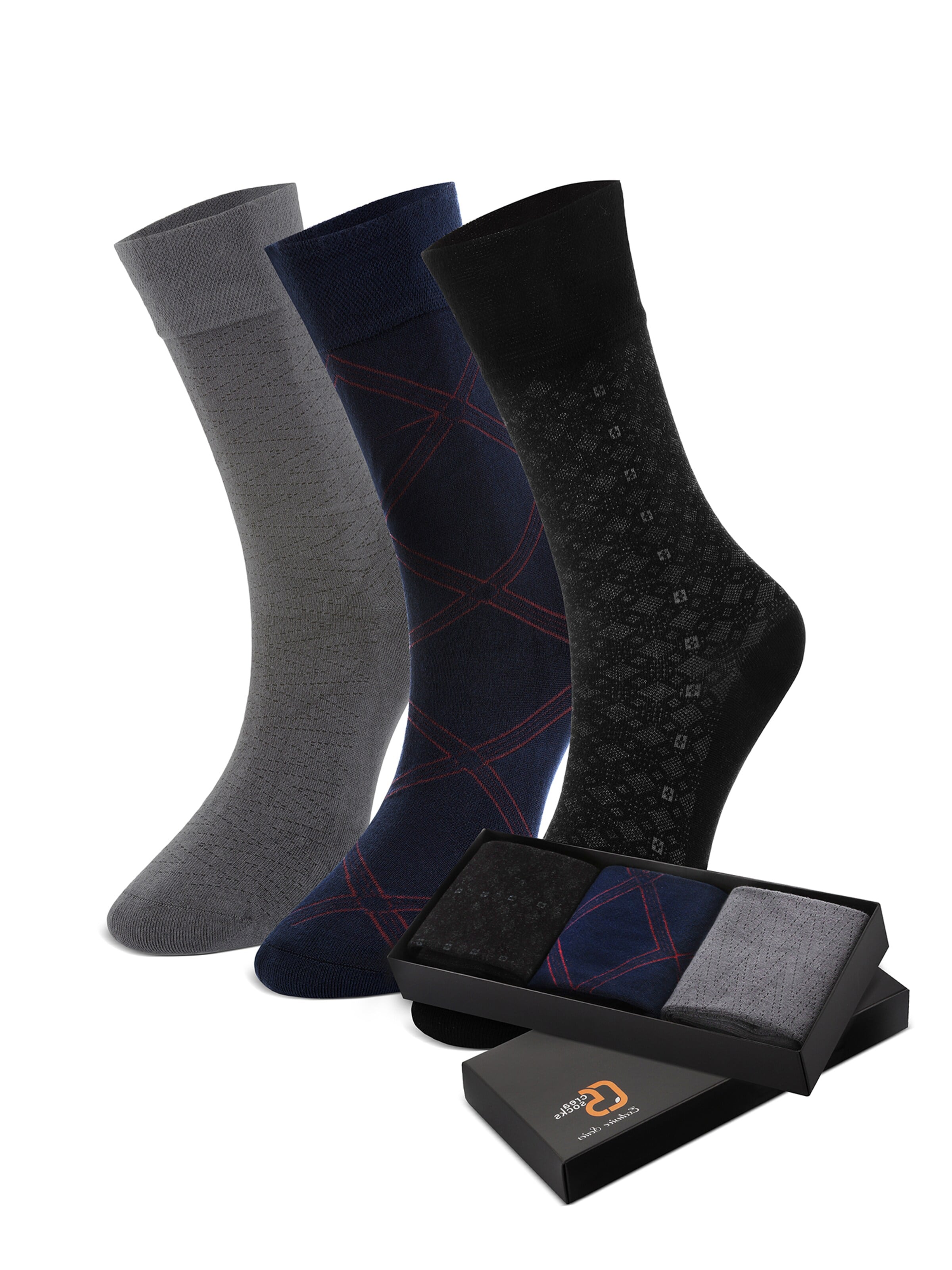 Crea Socks Sukat 'Bambus' värissä monivärinen: etupuoli
