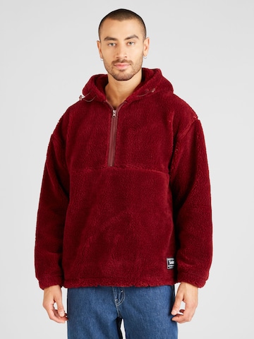 LEVI'S ®Sweater majica 'Cozy Half Zip Hoodie' - crvena boja: prednji dio