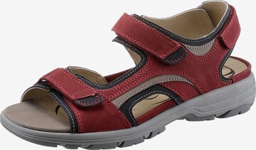 WALDLÄUFER Hiking Sandals in Red: front