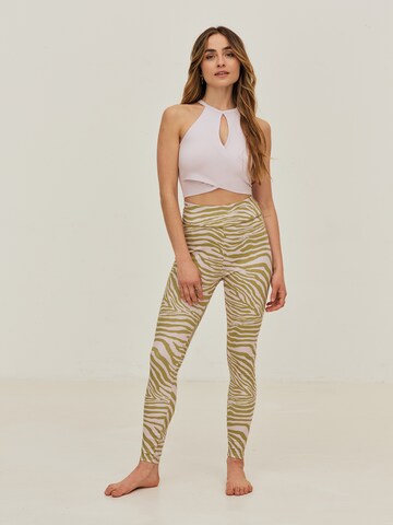 Skinny Leggings 'Bella' ABOUT YOU x Sofia Tsakiridou en beige