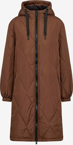 Soyaconcept Between-seasons coat 'Fenya 65' in Brown: front
