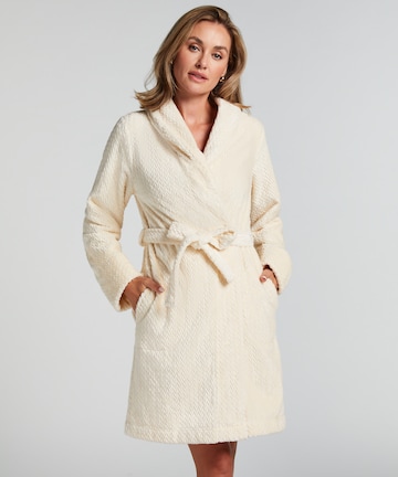 Hunkemöller Bathrobe short in White: front